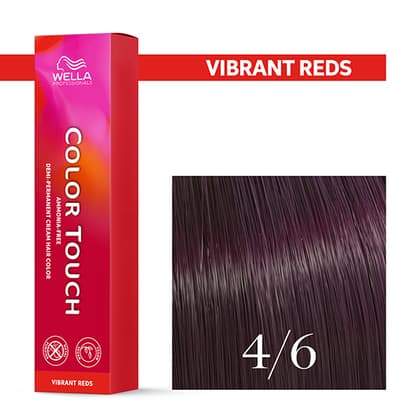 Color Touch 4/6 Vibrant Reds mittelbraun violett