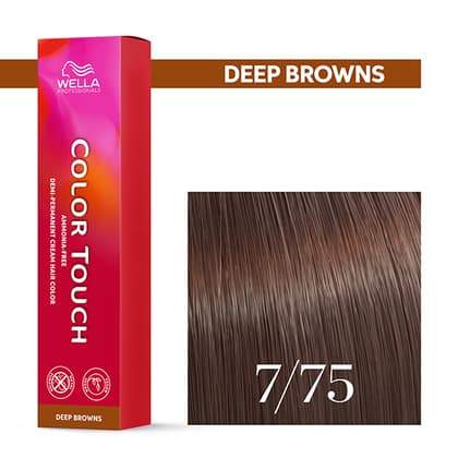 Color Touch 7/75 Deep Browns mittelblond braun-mahagoni