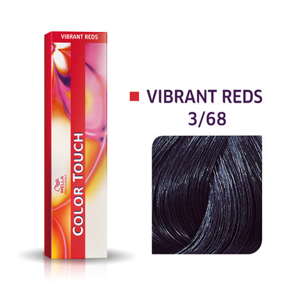 Color Touch 3/68 Vibrant Reds dunkelbraun violett-perl